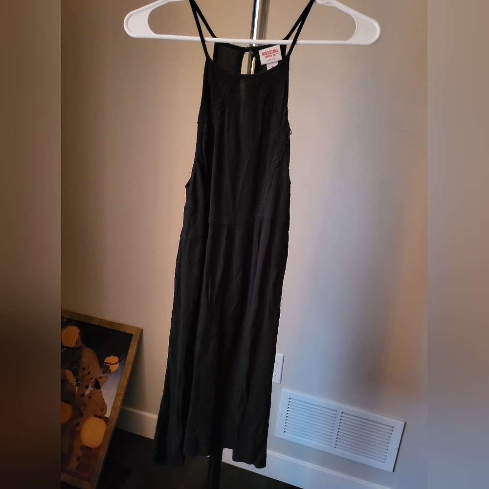 Black High Neck Dress